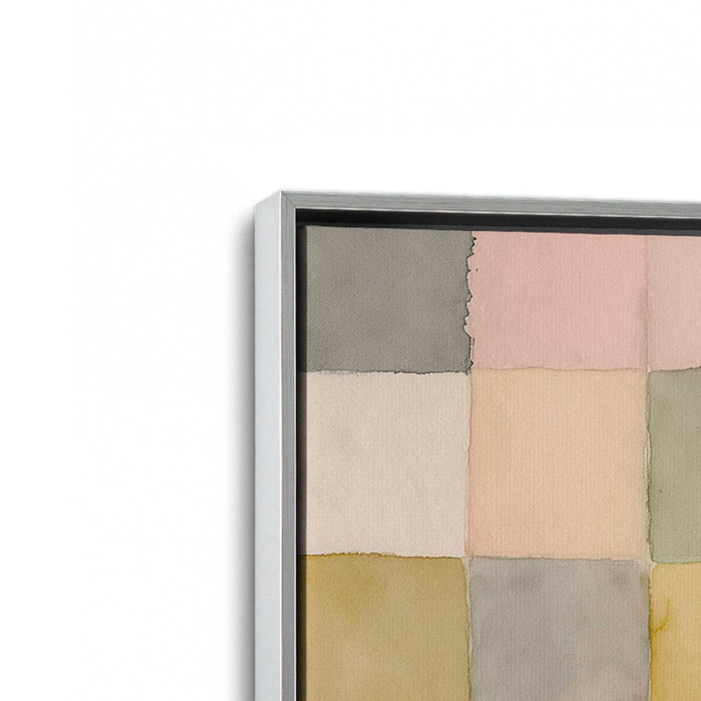 [Color:Polished Chrome], Picture of art in a Polished Chrome frame at an angle