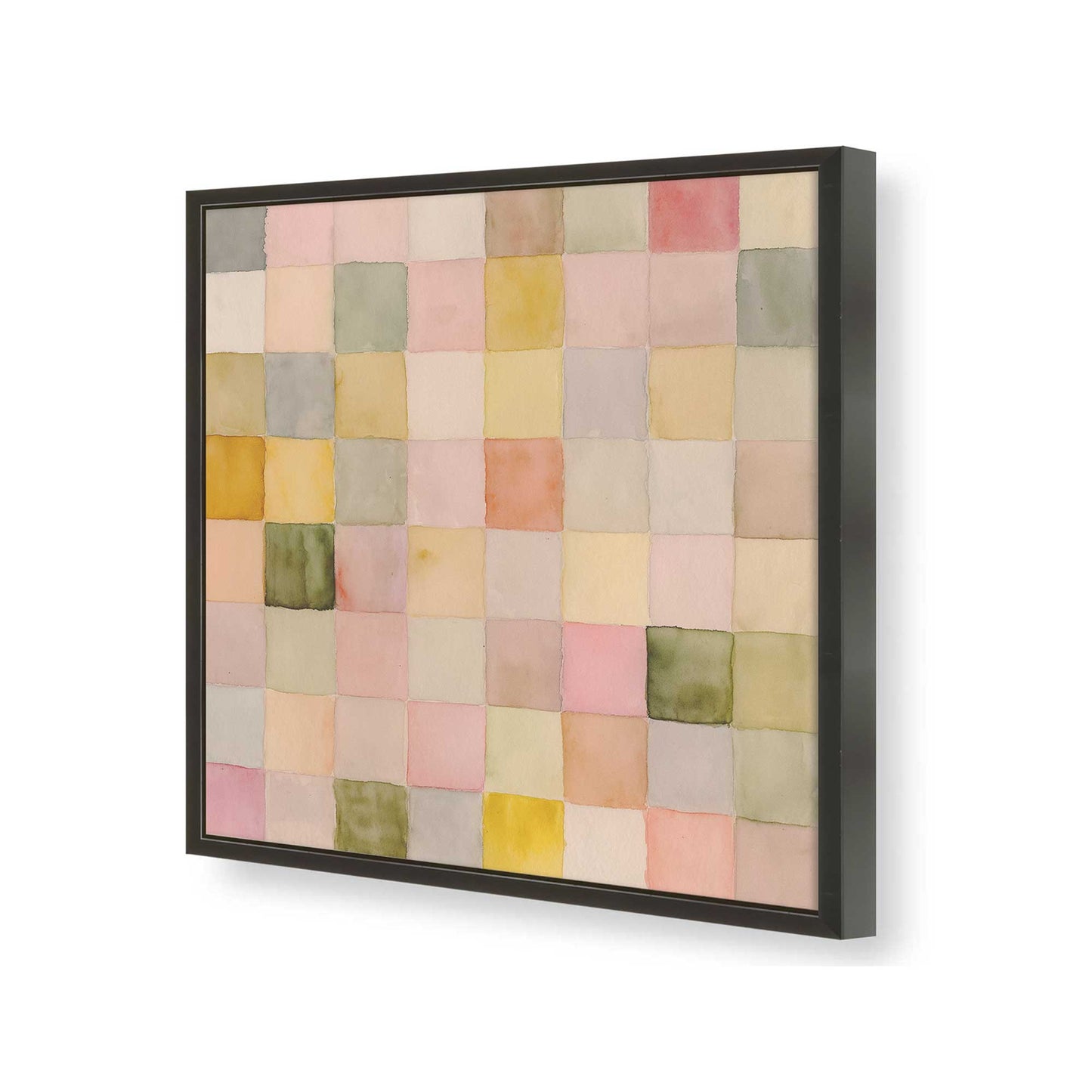 [Color:Satin Black], Picture of art in a Satin Black frame of the corner