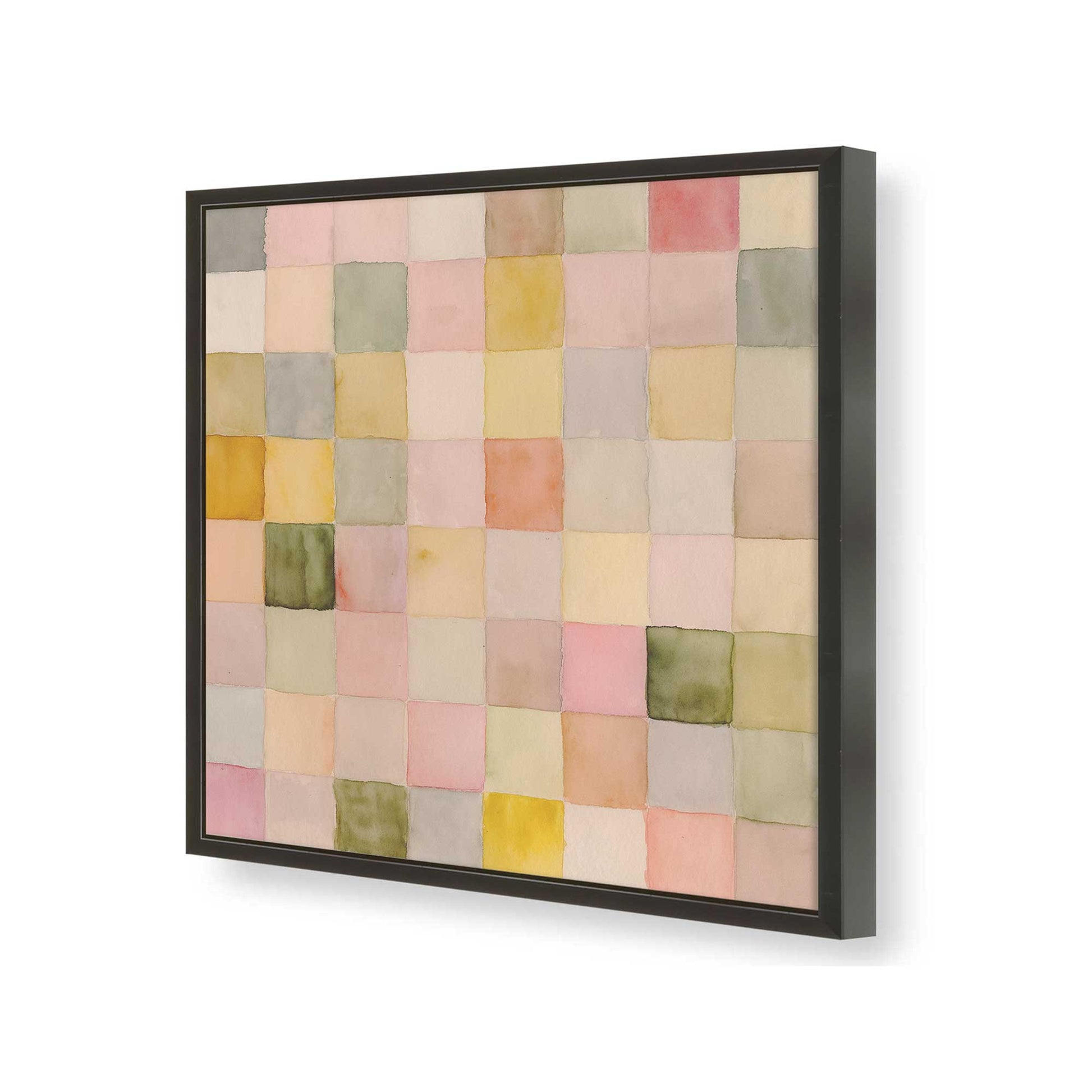 [Color:Satin Black], Picture of art in a Satin Black frame of the corner
