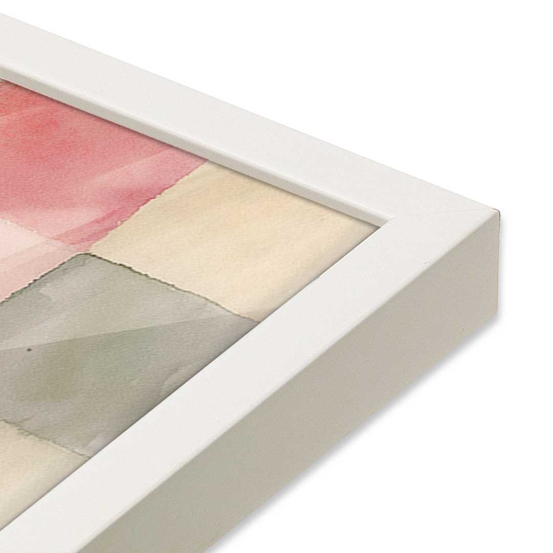 [Color:Opaque White], Picture of art in a Opaque White frame at an angle