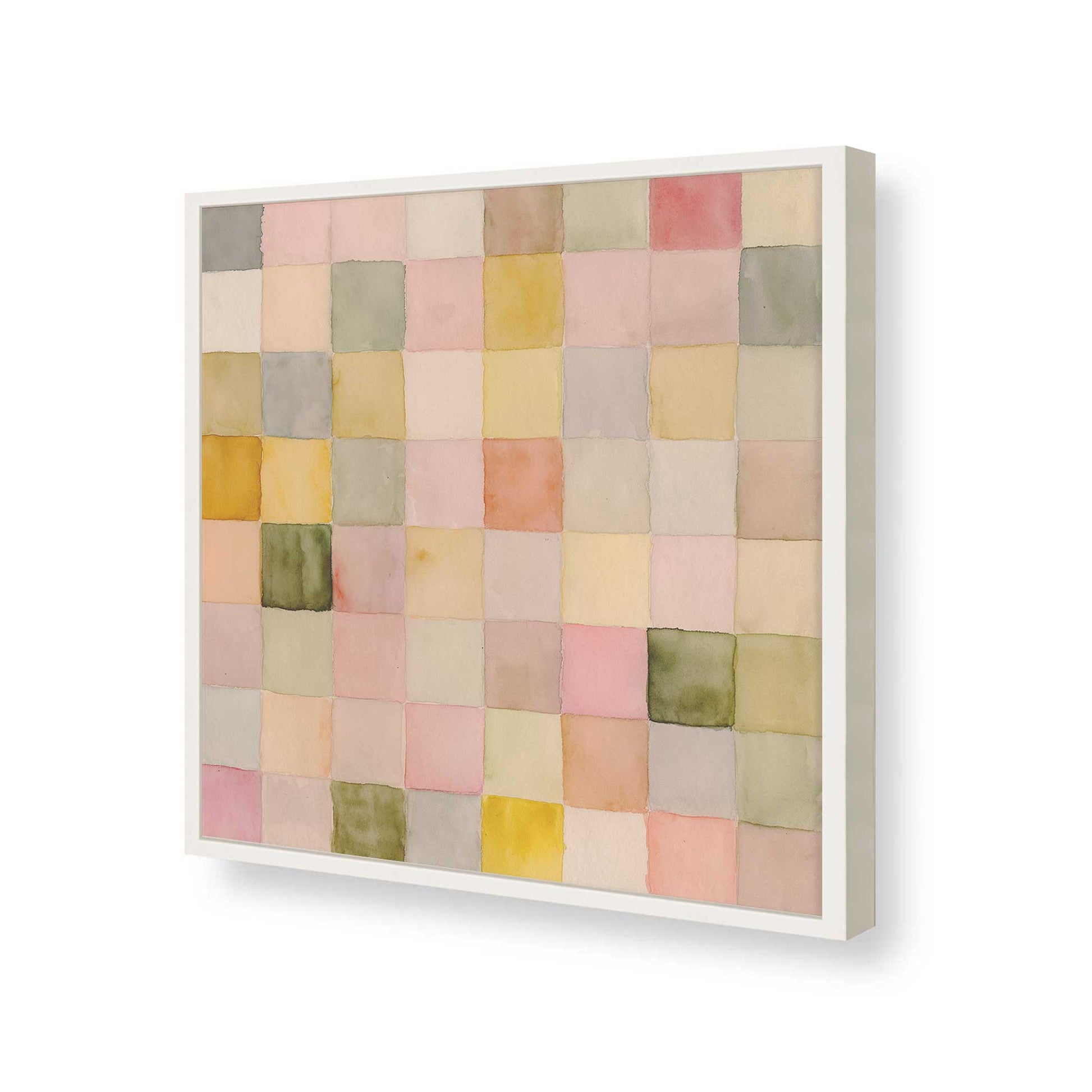 [Color:Opaque White], Picture of art in a Opaque White frame of the corner