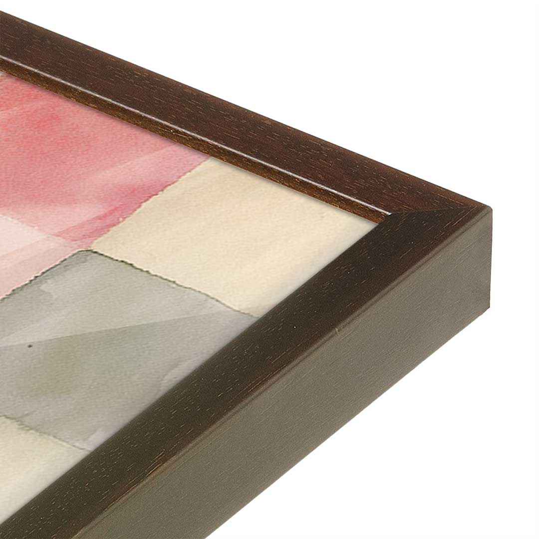 [Color:Espresso], Picture of art in a Espresso frame at an angle