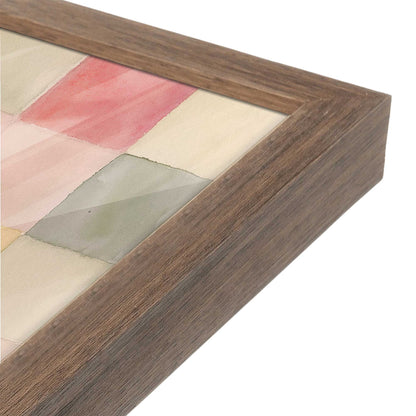 [Color:Walnut], Picture of art in a Walnut frame at an angle