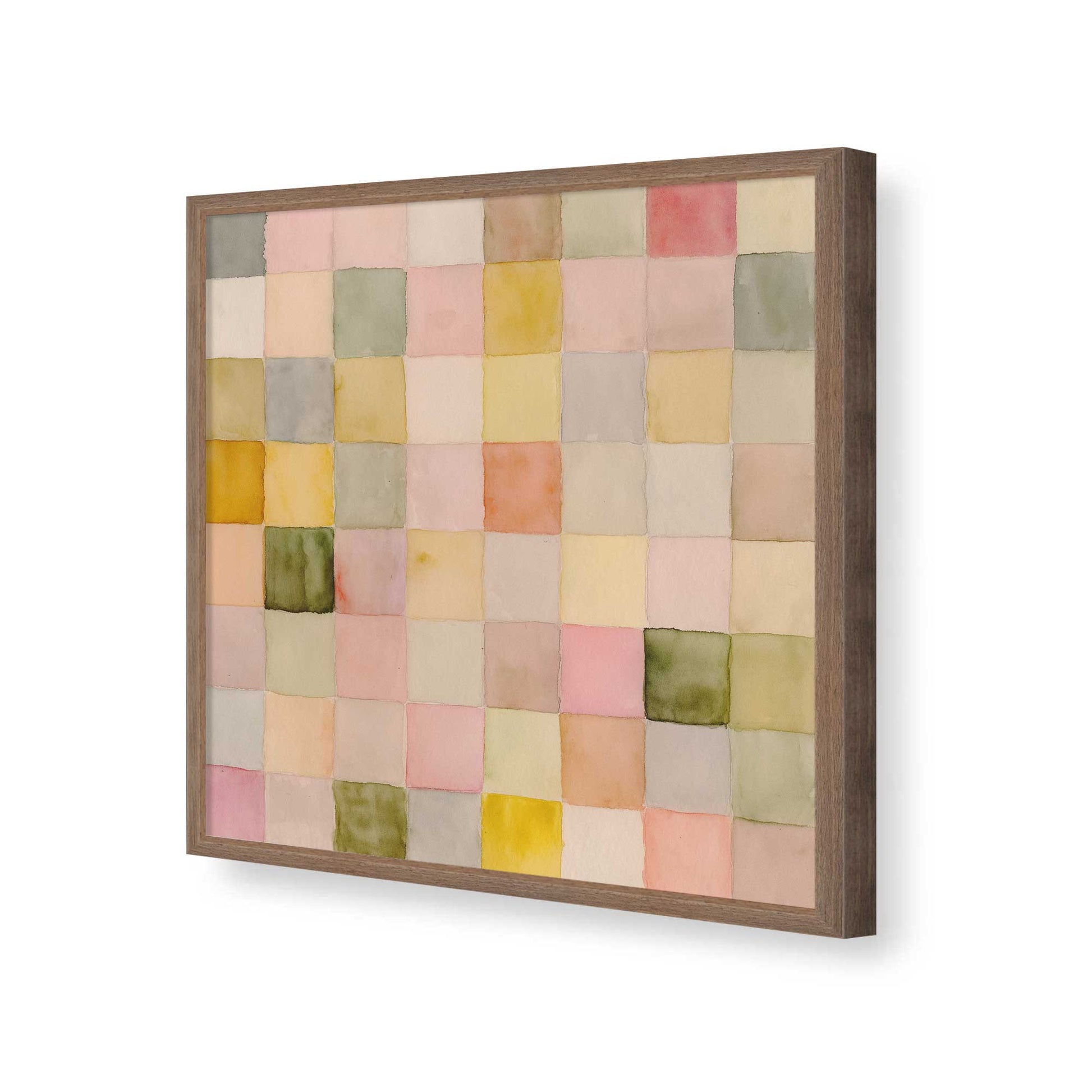 [Color:Walnut], Picture of art in a Walnut frame of the corner