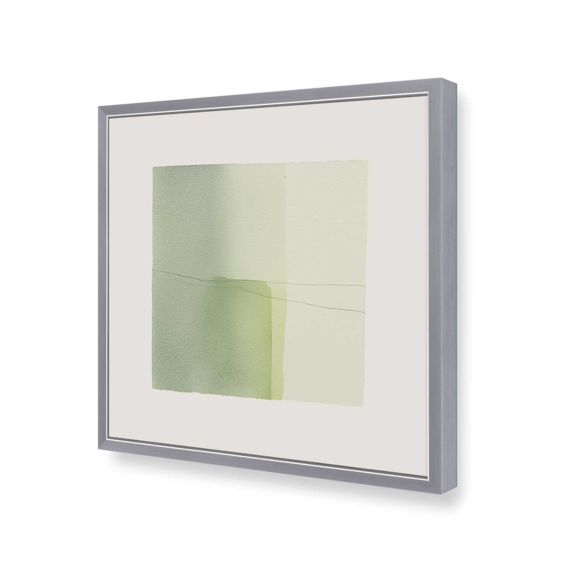 [Color:Polished Chrome], Picture of art in a Polished Chrome frame of the corner