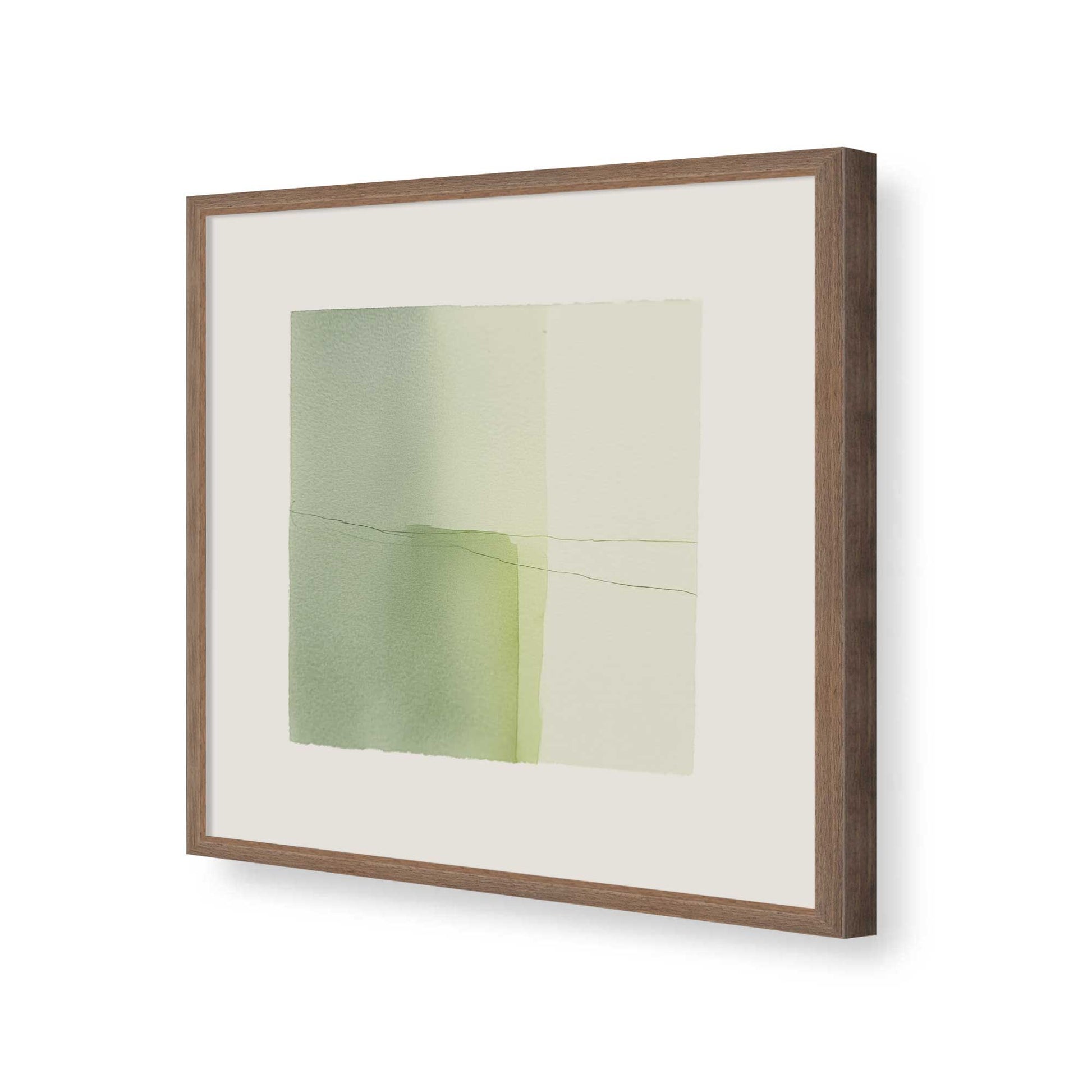 [Color:Walnut], Picture of art in a Walnut frame of the corner