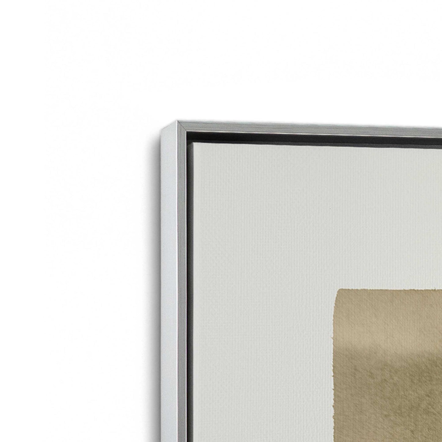 [Color:Polished Chrome], Picture of art in a Polished Chrome frame at an angle