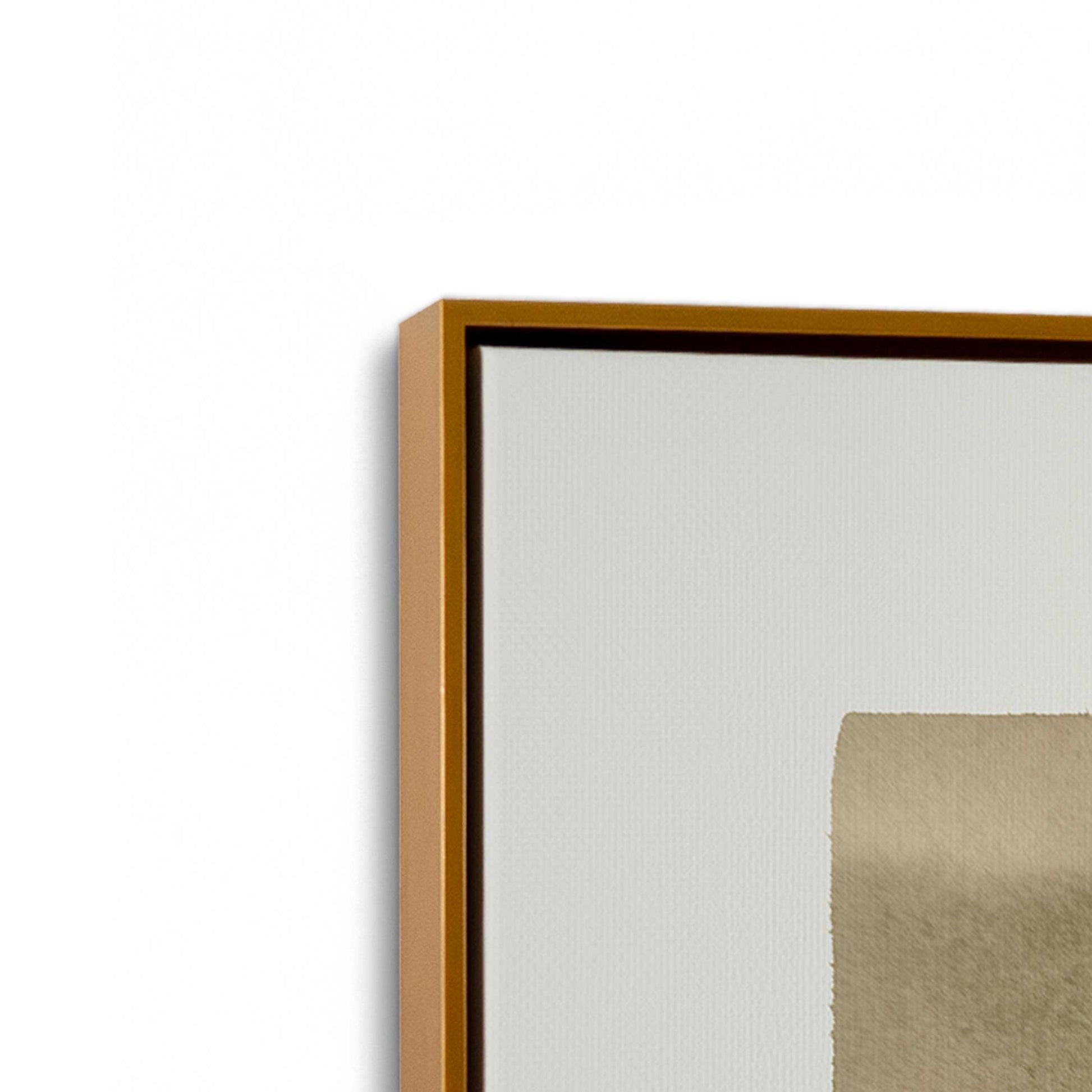 [Color:Polished Gold], Picture of art in a Polished Gold frame at an angle