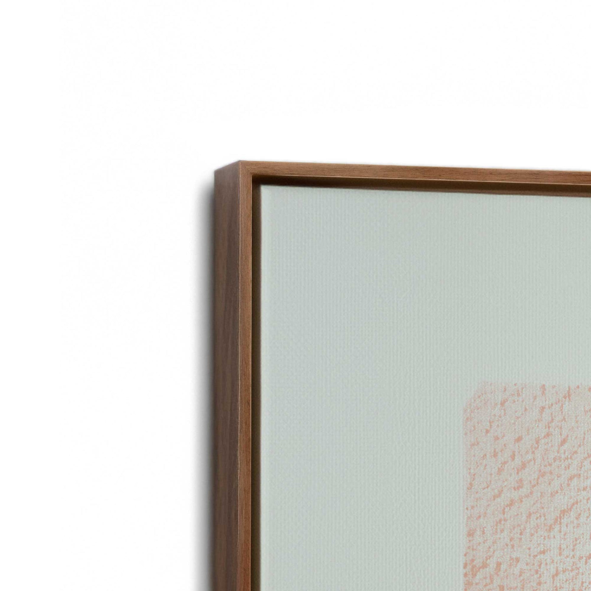 [Color:Walnut], Picture of art in a Walnut frame at an angle