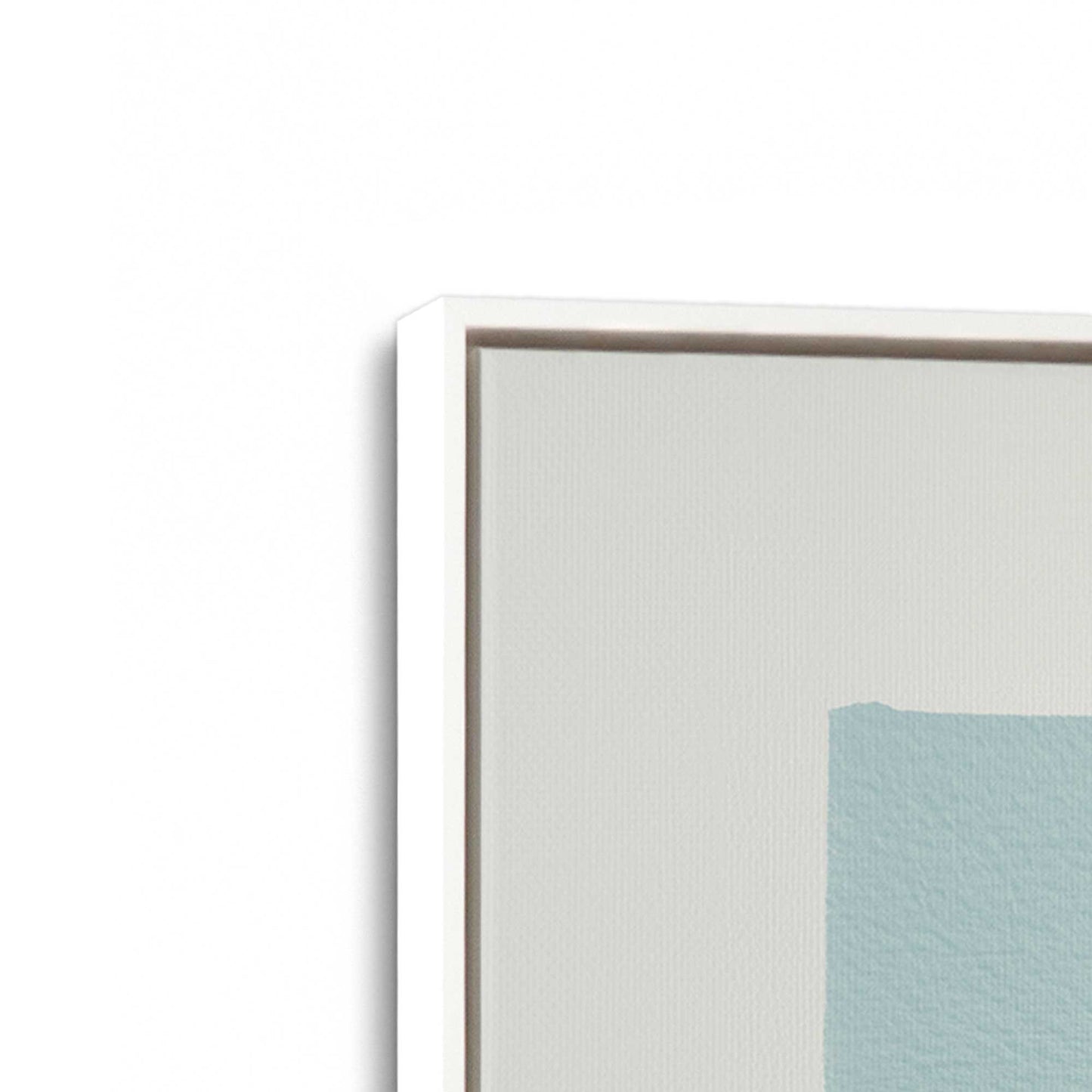 [Color:Opaque White], Picture of art in a White frame at an angle