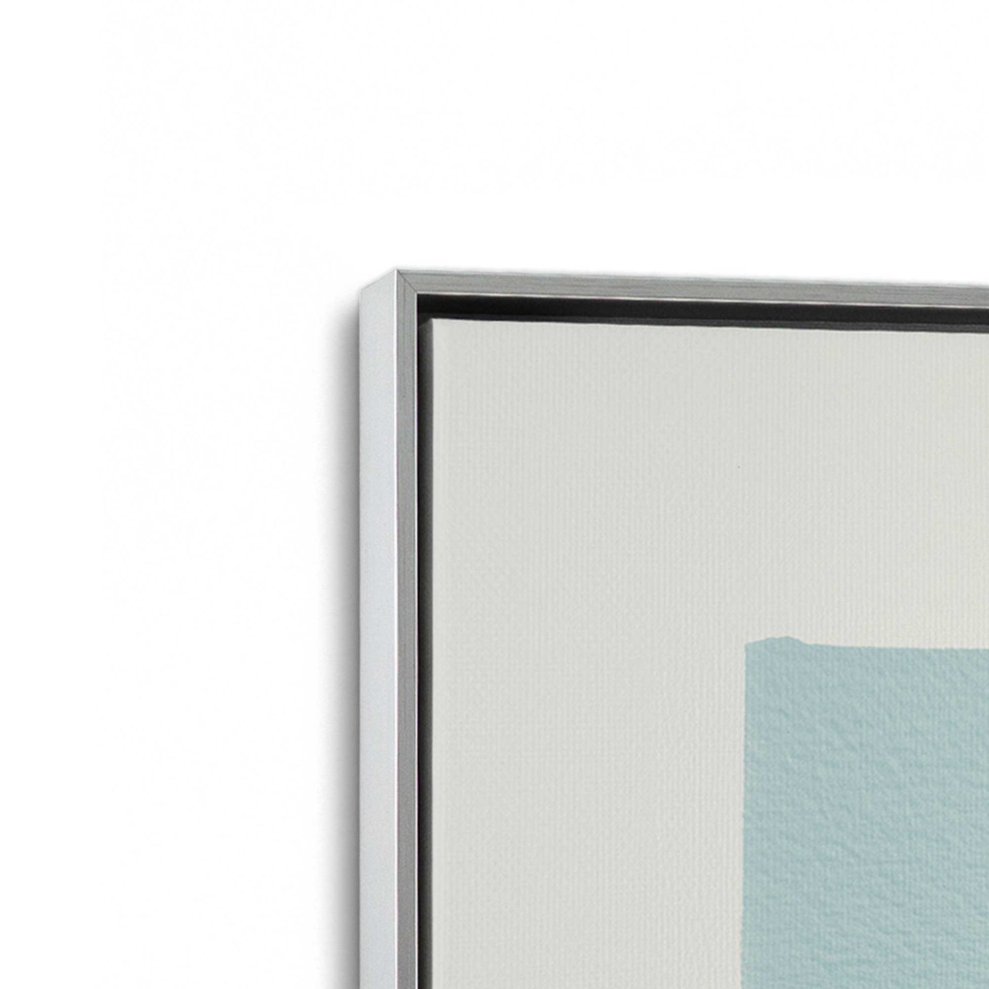 [Color:Polished Chrome], Picture of art in a Polished Chrome frame at an angle