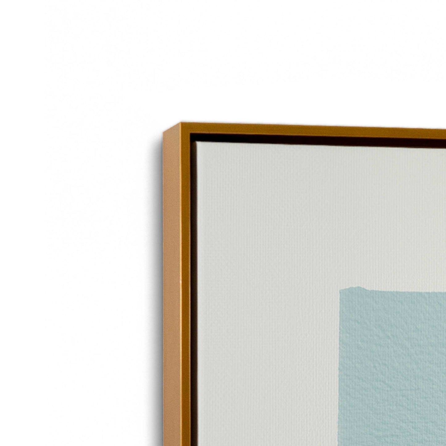 [Color:Polished Gold], Picture of art in a Polished Gold frame at an angle