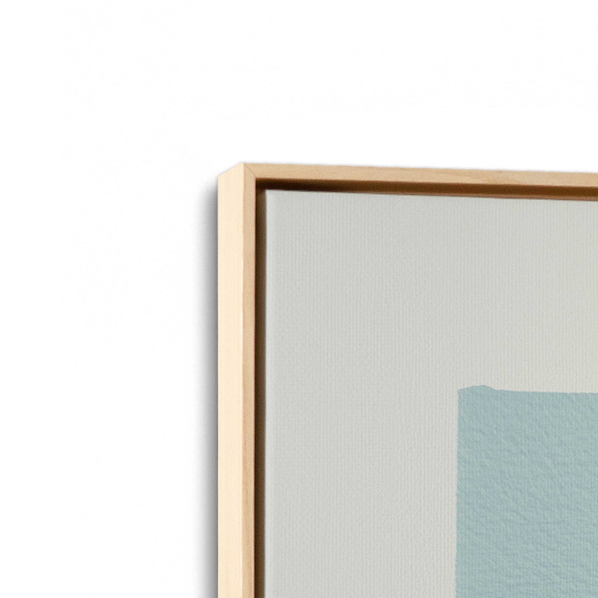 [Color:American Maple], Picture of art in a American Maple frame at an angle