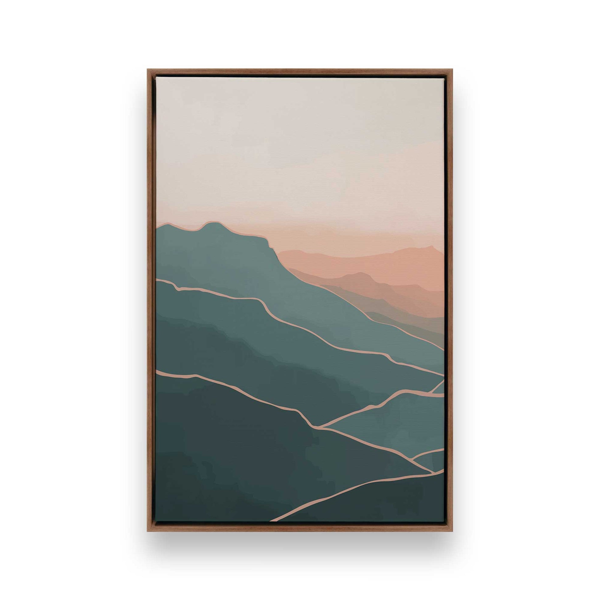 [Color:Walnut], Picture of art in a Walnut frame