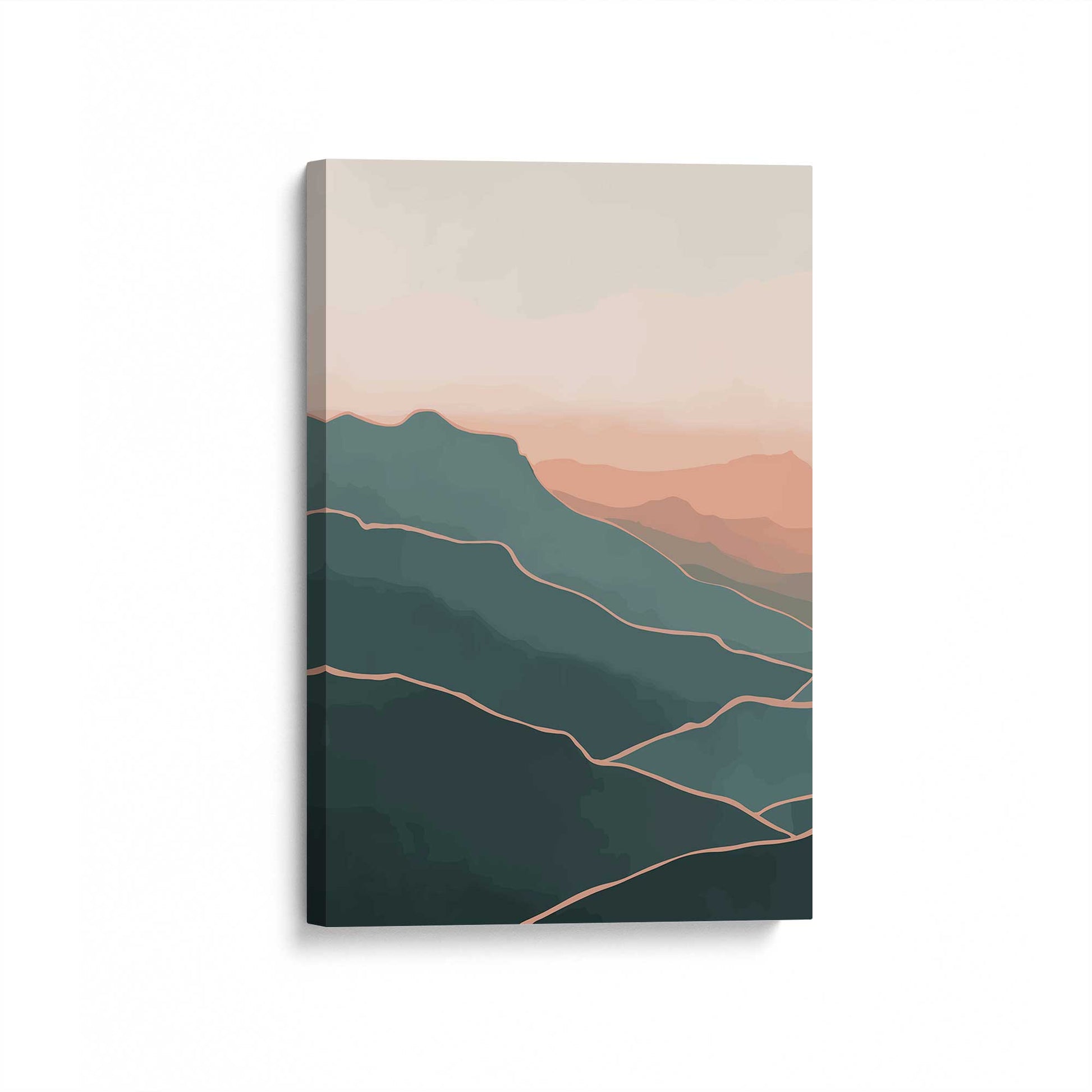 [Color:Stretched Canvas], Picture of art at an angle