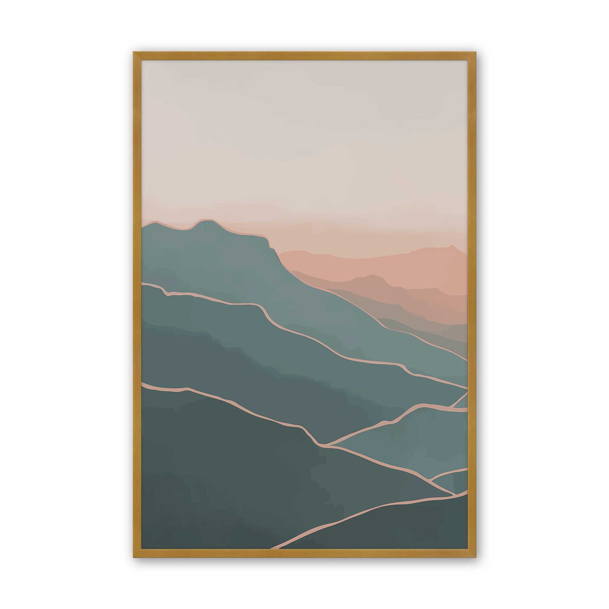 [Color:Polished Gold], Picture of art in a Polished Gold frame