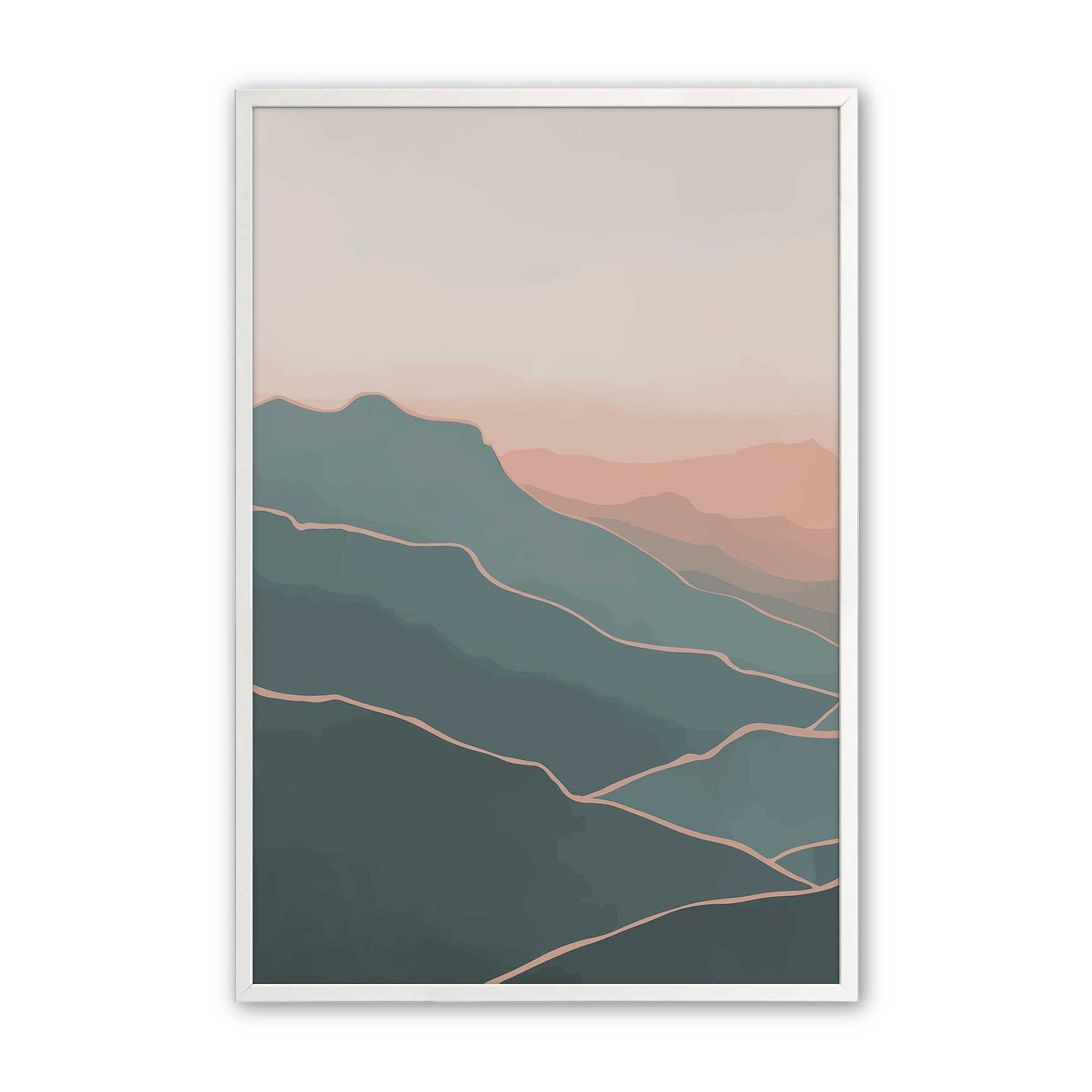 [Color:Opaque White], Picture of art in a Opaque White frame