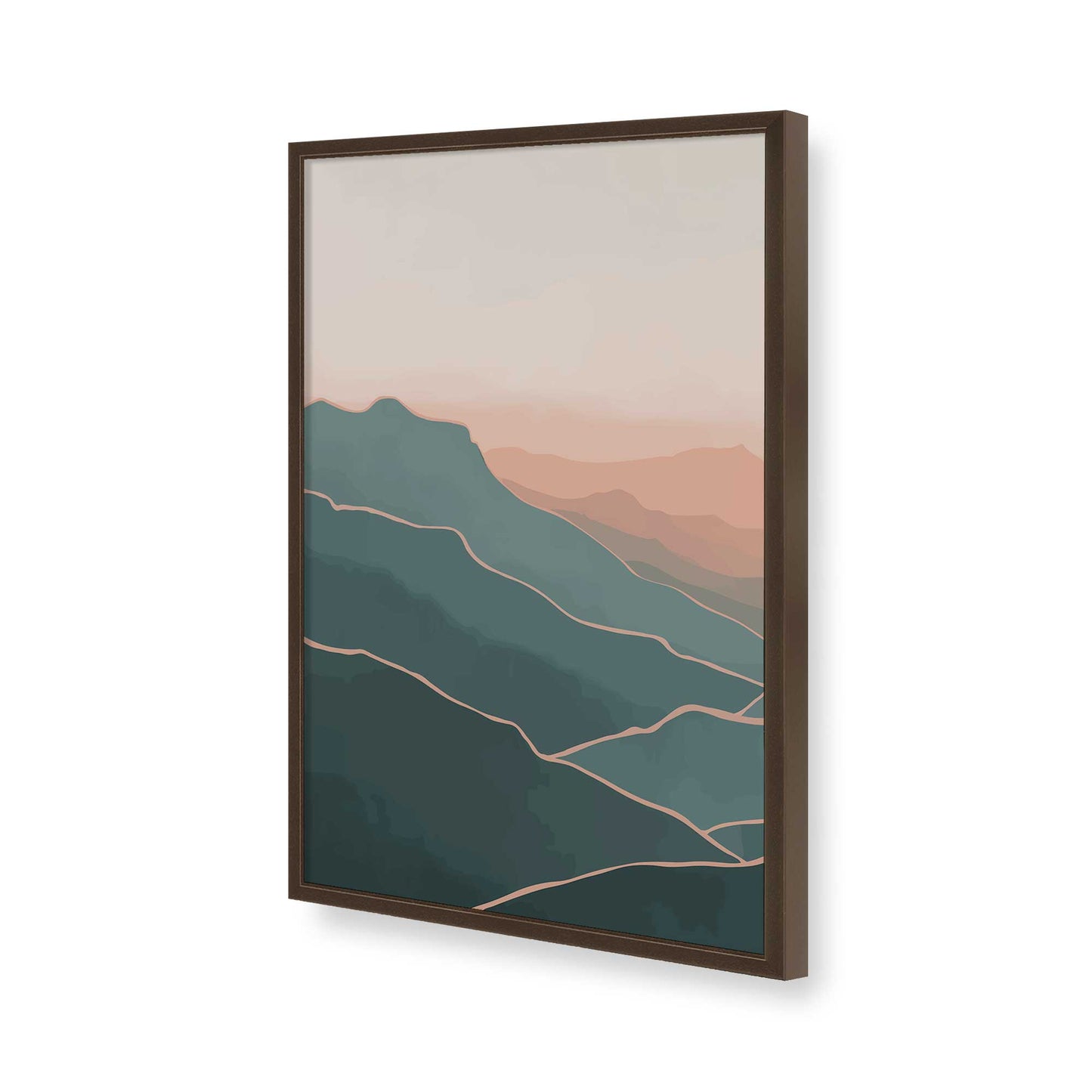 [Color:Belvinder Brown], Picture of art in a Belvinder Brown frame of the corner