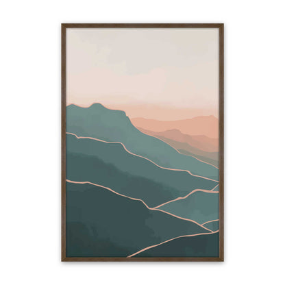 [Color:Walnut], Picture of art in a Walnut frame