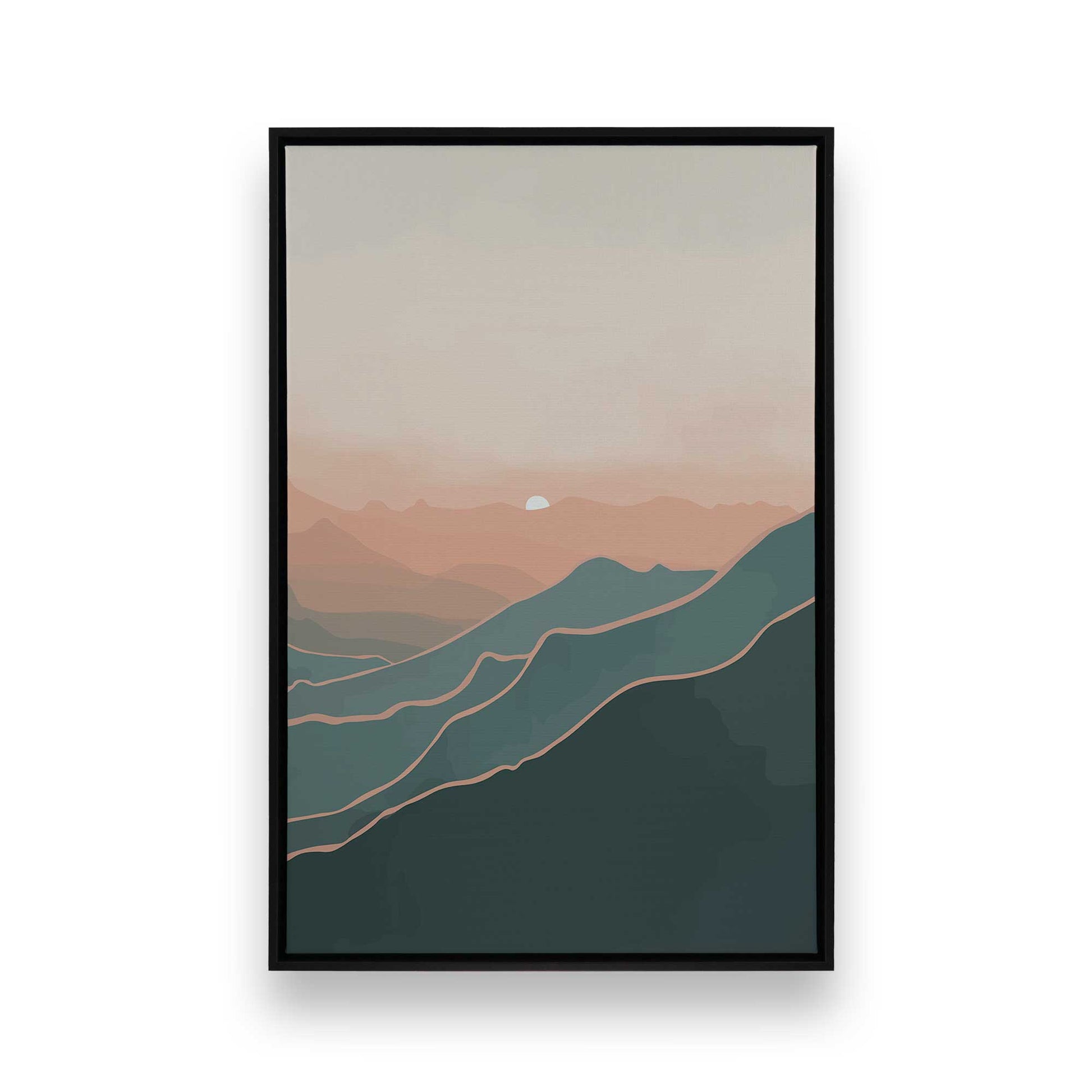 [Color:Satin Black], Picture of art in a Satin Black frame