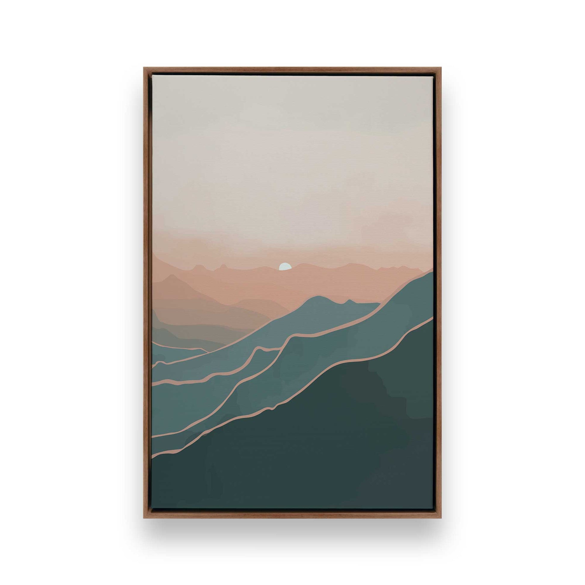 [Color:Walnut], Picture of art in a Walnut frame