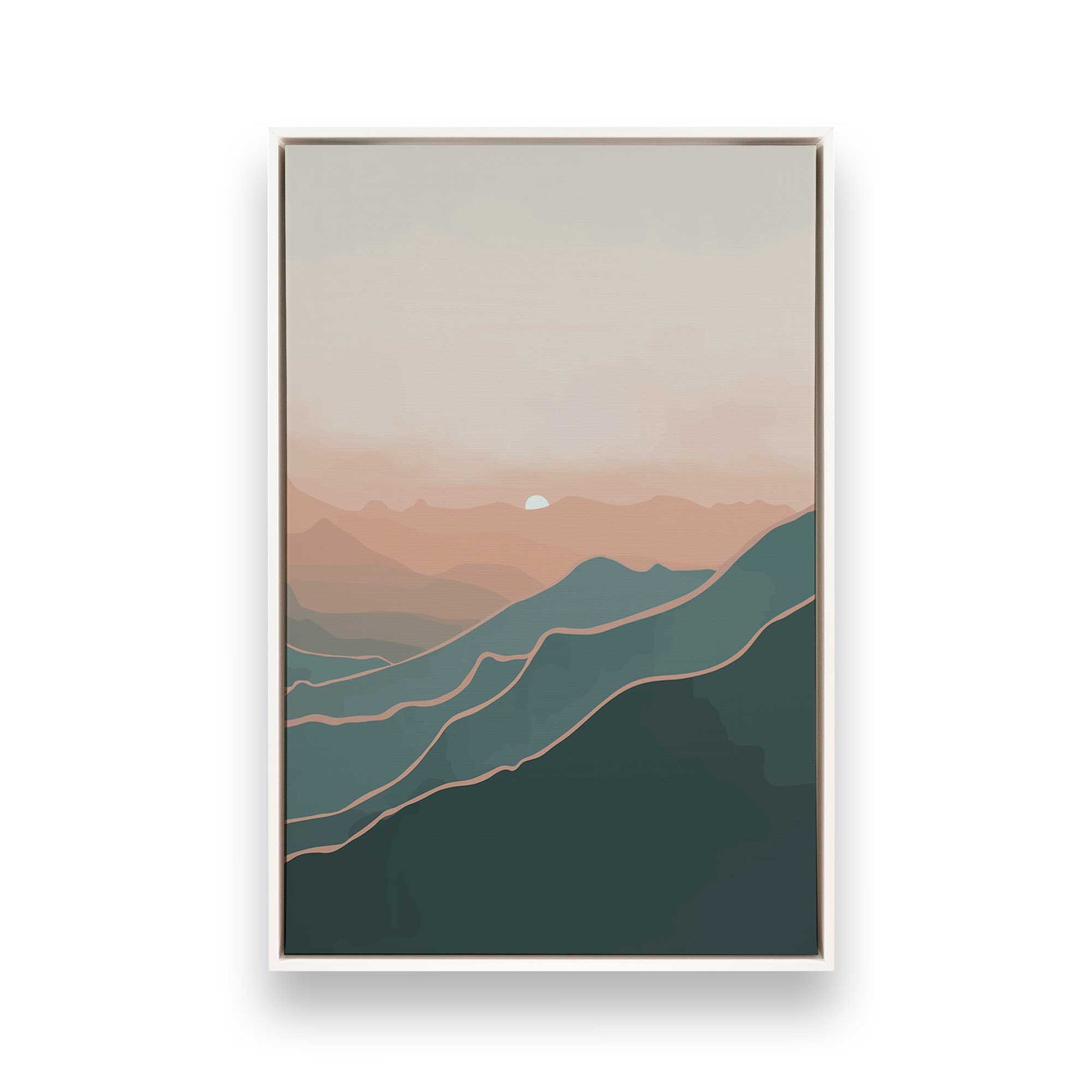 [Color:Opaque White], Picture of art in a White frame