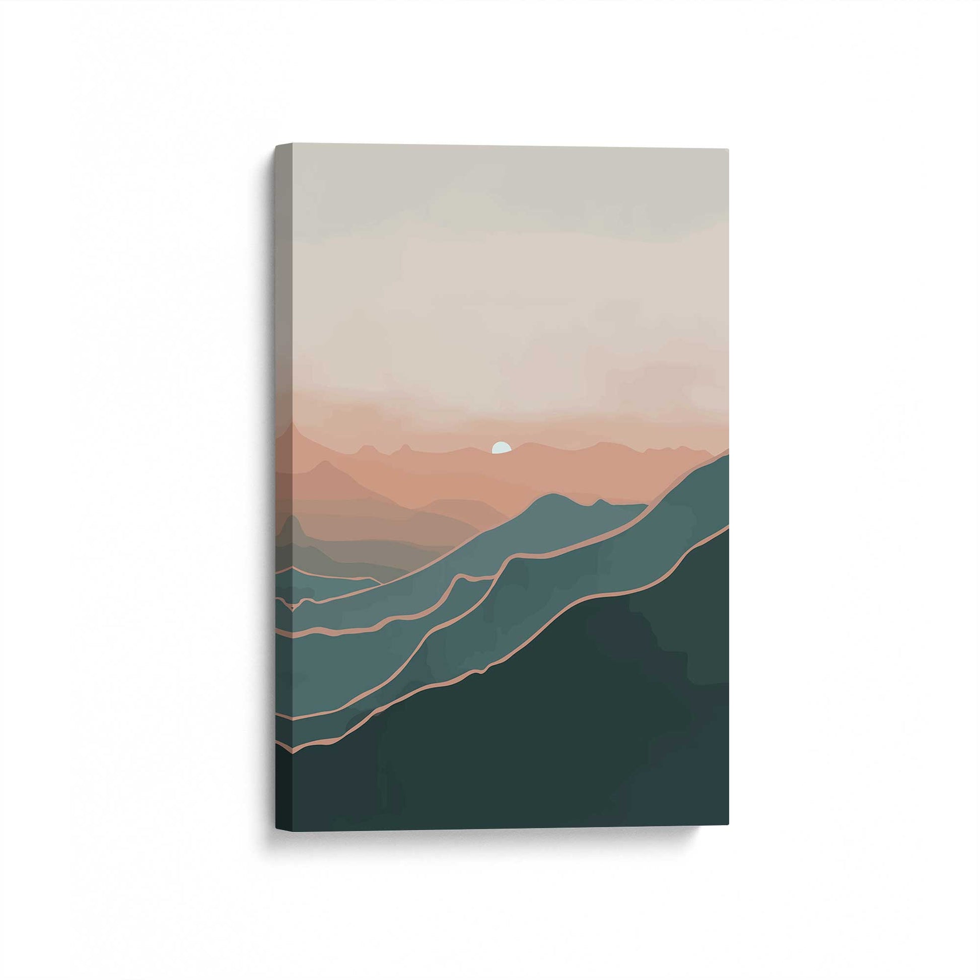 [Color:Stretched Canvas], Picture of art at an angle