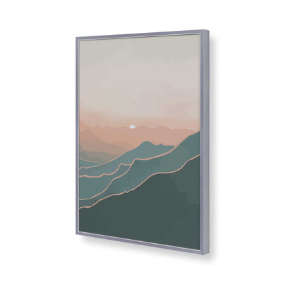 [Color:Polished Chrome], Picture of art in a Polished Chrome frame of the corner