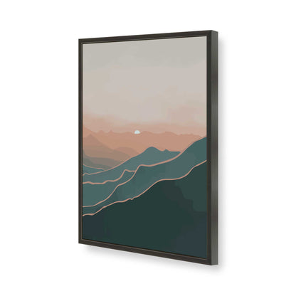 [Color:Satin Black], Picture of art in a Satin Black frame of the corner