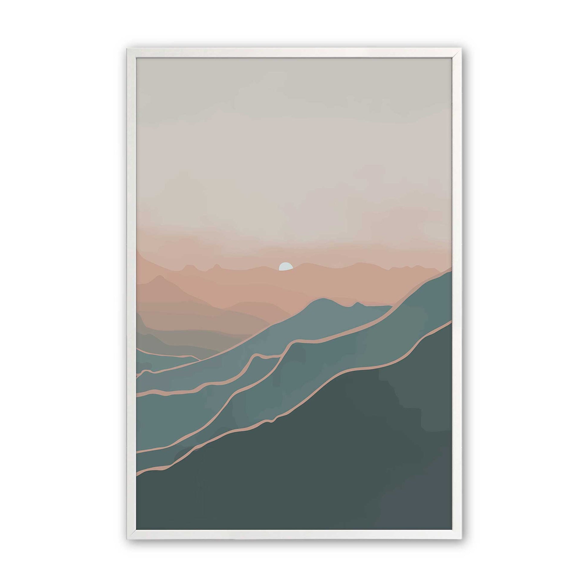 [Color:Opaque White], Picture of art in a Opaque White frame