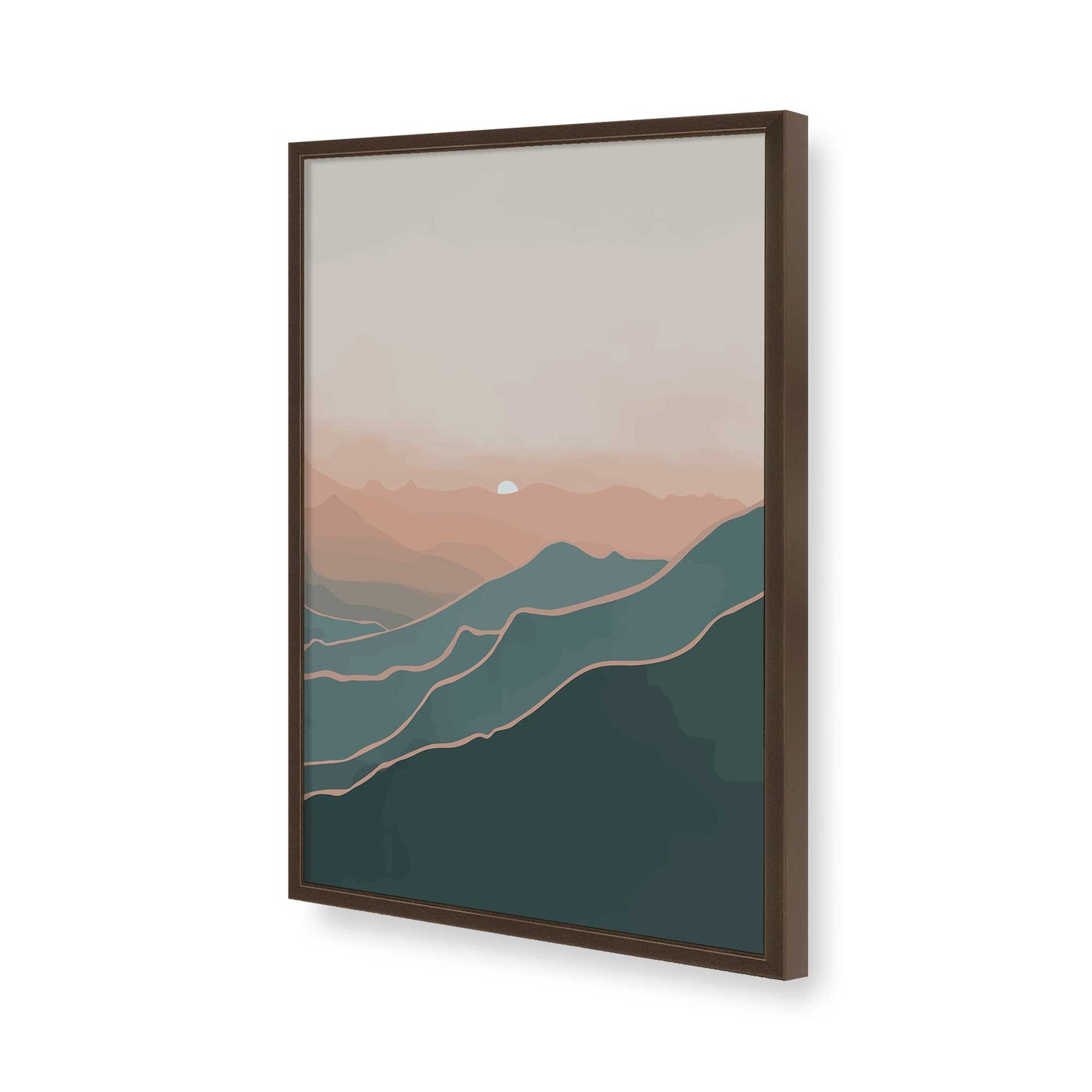 [Color:Belvinder Brown], Picture of art in a Belvinder Brown frame of the corner