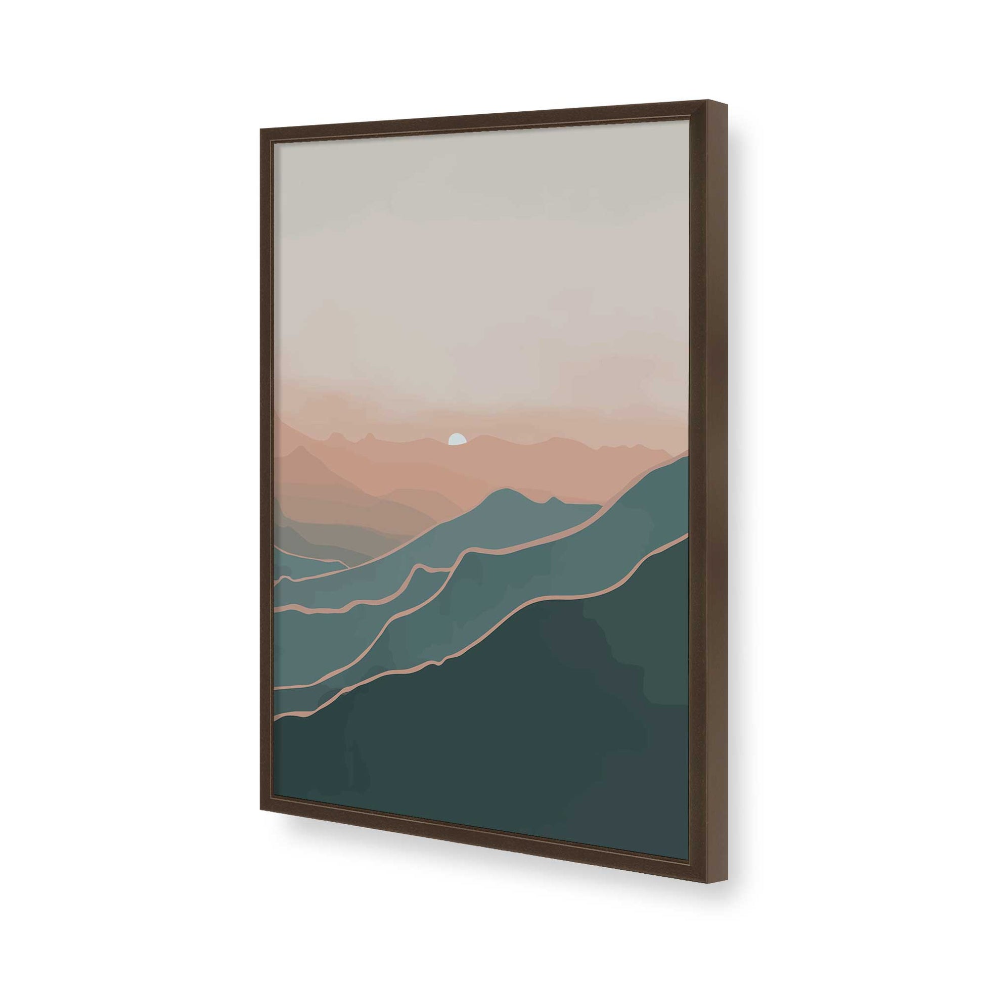 [Color:Belvinder Brown], Picture of art in a Belvinder Brown frame of the corner
