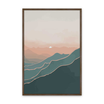 [Color:Walnut], Picture of art in a Walnut frame