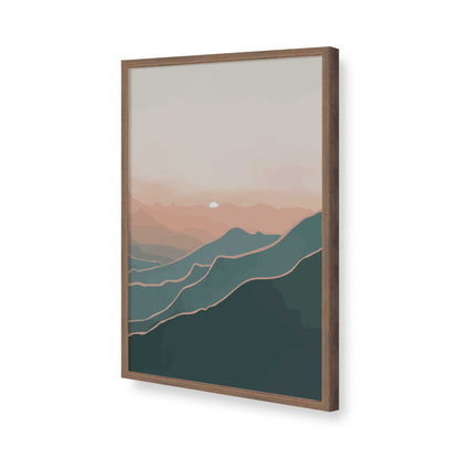 [Color:Walnut], Picture of art in a Walnut frame of the corner