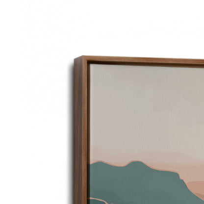 [Color:Walnut], Picture of art in a Walnut frame at an angle