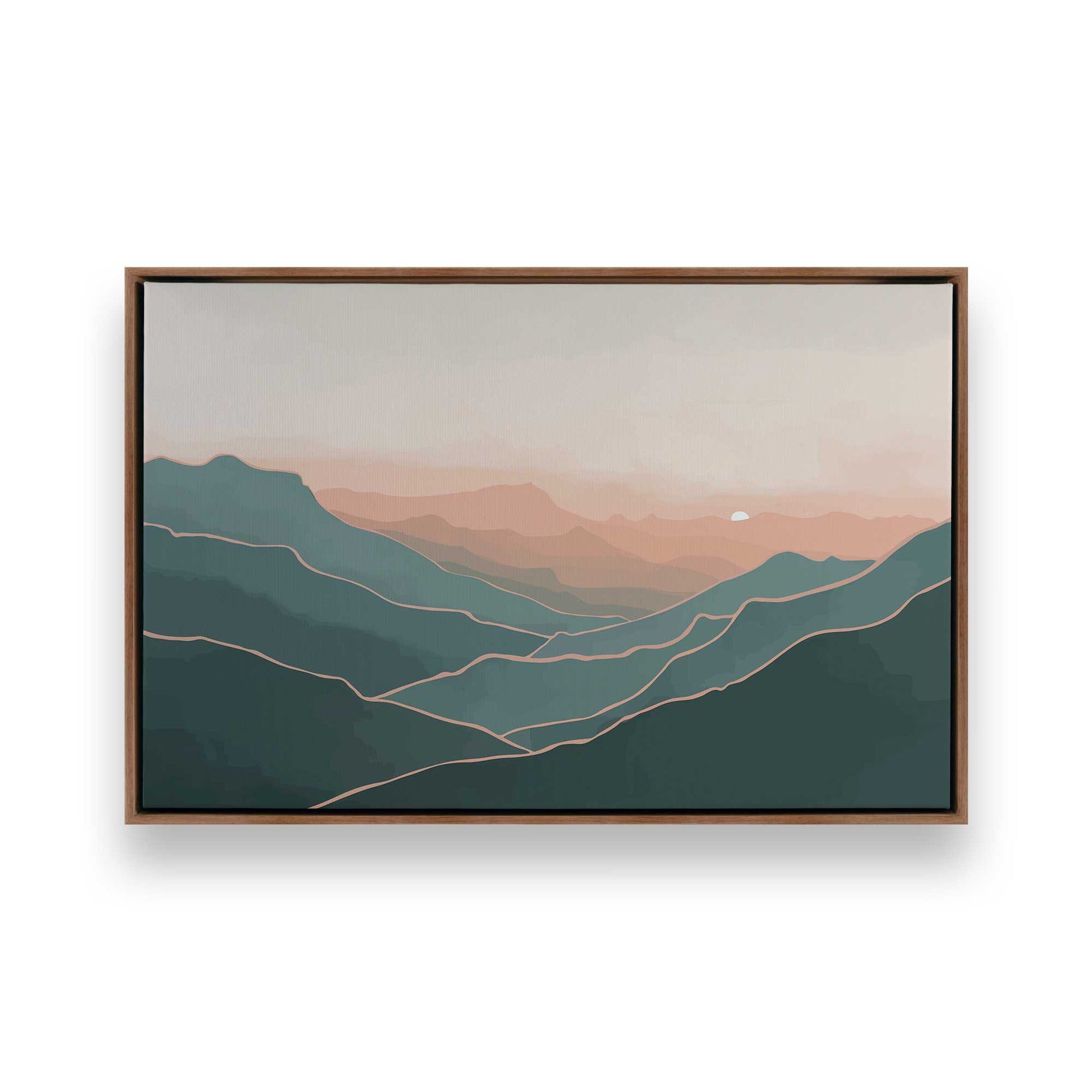 [Color:Walnut], Picture of art in a Walnut frame