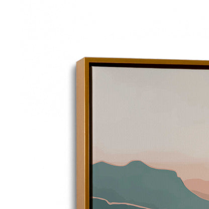 [Color:Polished Gold], Picture of art in a Polished Gold frame at an angle