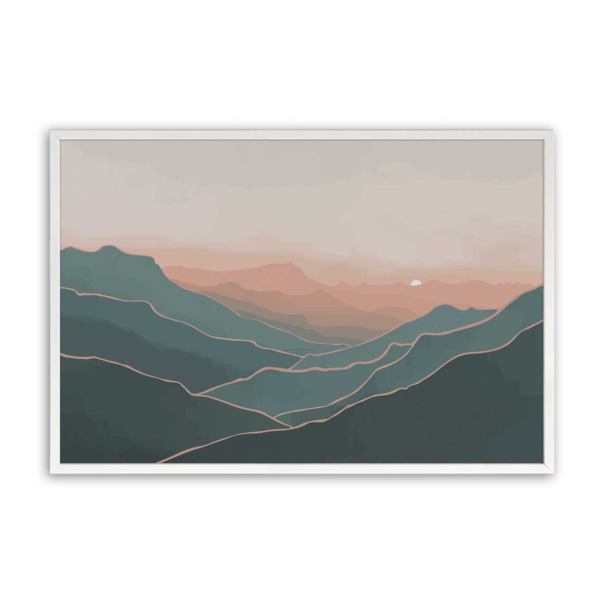 [Color:Opaque White], Picture of art in a Opaque White frame