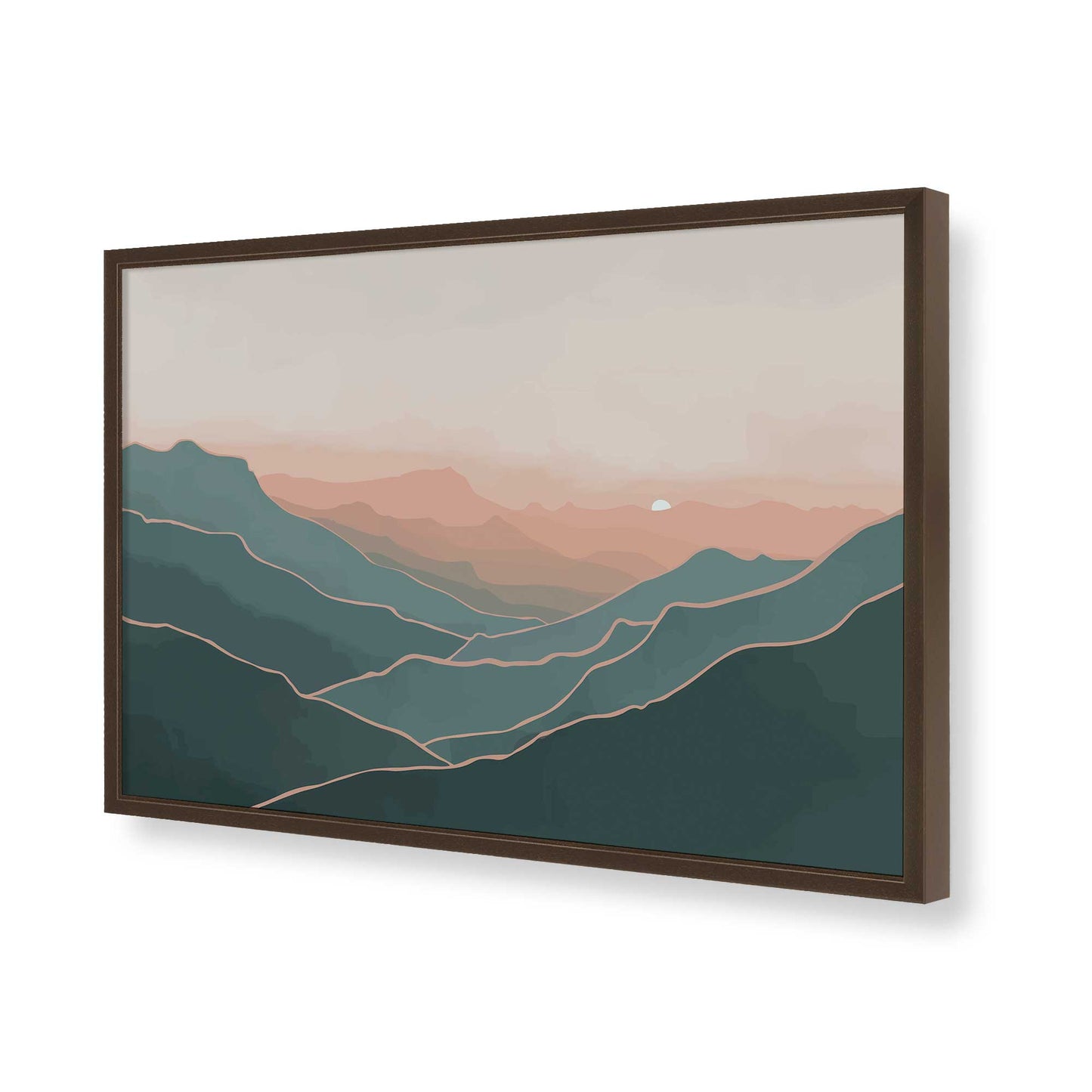 [Color:Belvinder Brown], Picture of art in a Belvinder Brown frame of the corner
