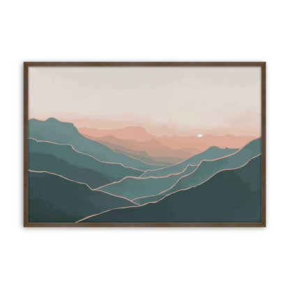 [Color:Walnut], Picture of art in a Walnut frame
