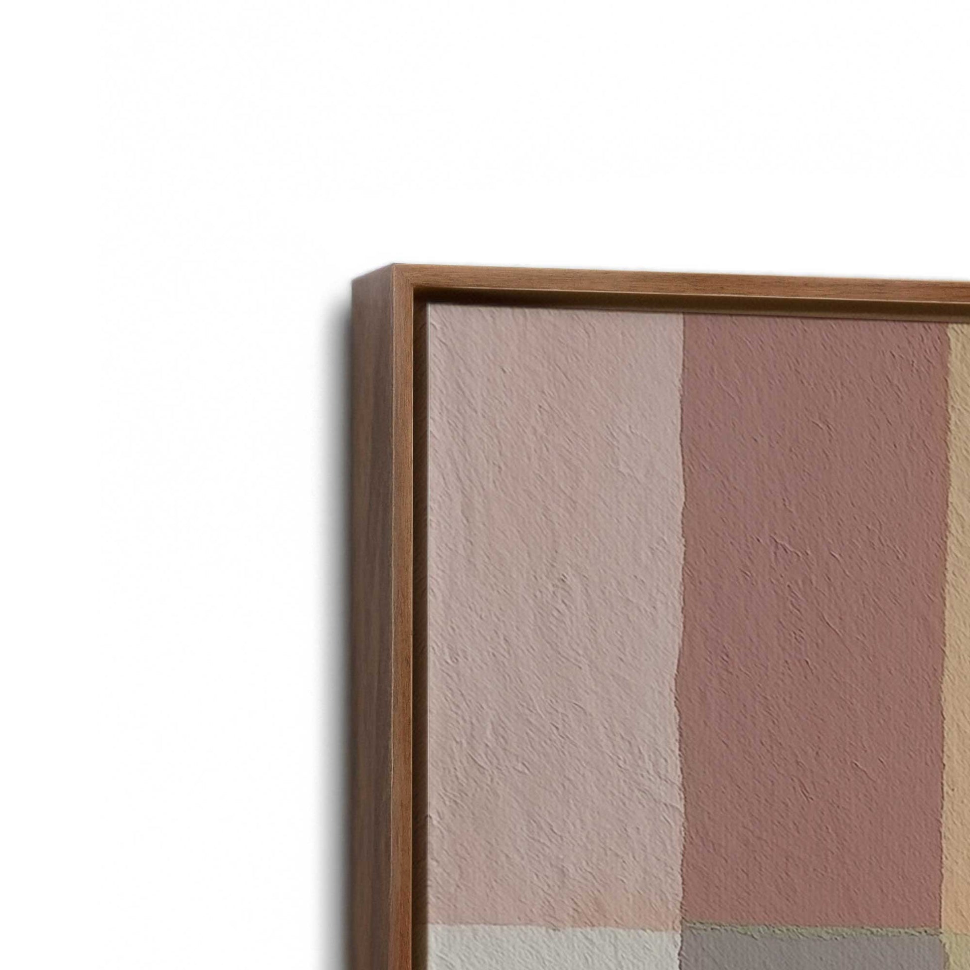 [Color:Walnut], Picture of art in a Walnut frame at an angle