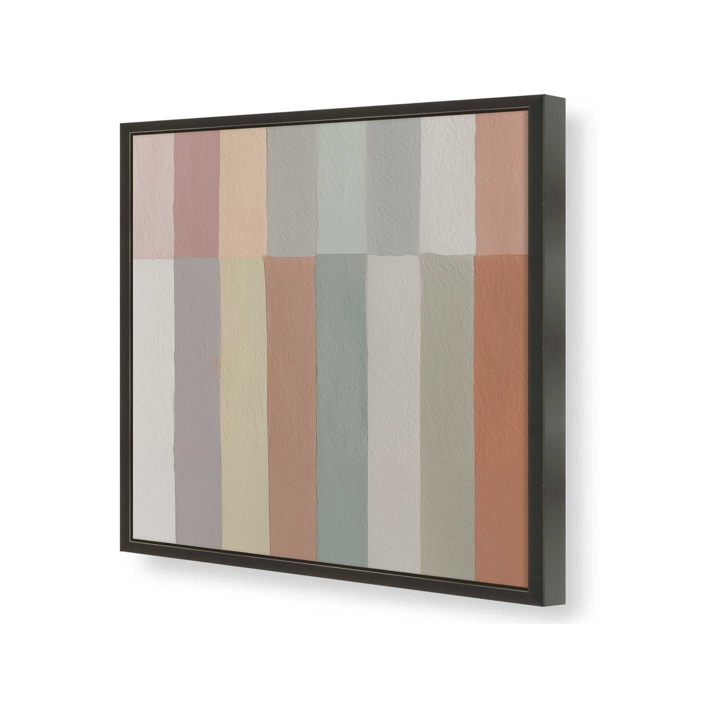 [Color:Satin Black], Picture of art in a Satin Black frame of the corner