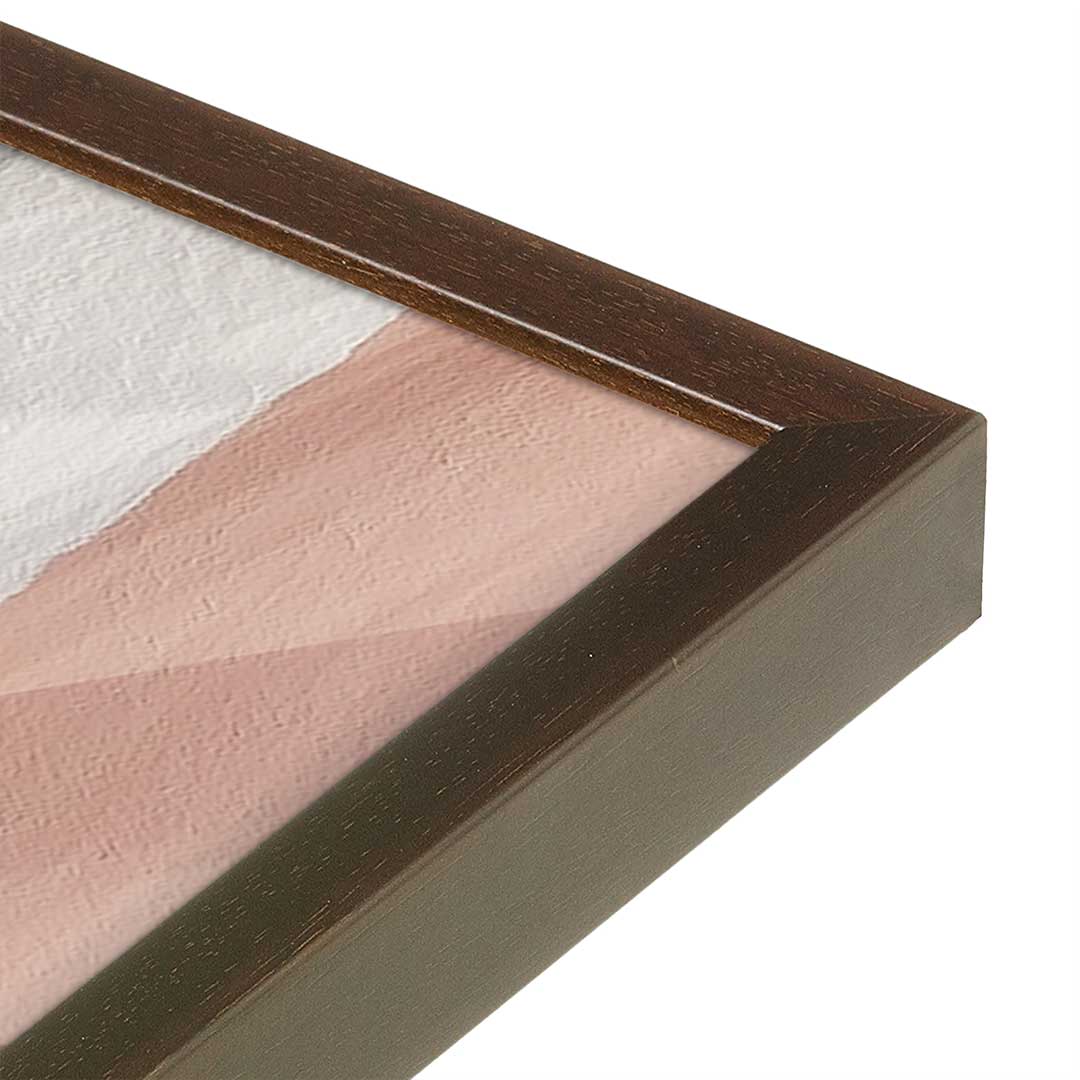 [Color:Espresso], Picture of art in a Espresso frame at an angle
