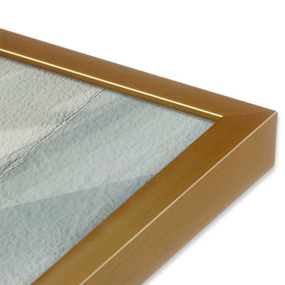 [Color:Polished Gold], Picture of art in a Polished Gold frame at an angle