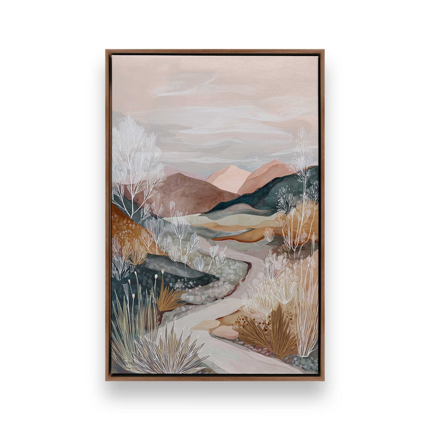 [Color:Walnut], Picture of art in a Walnut frame
