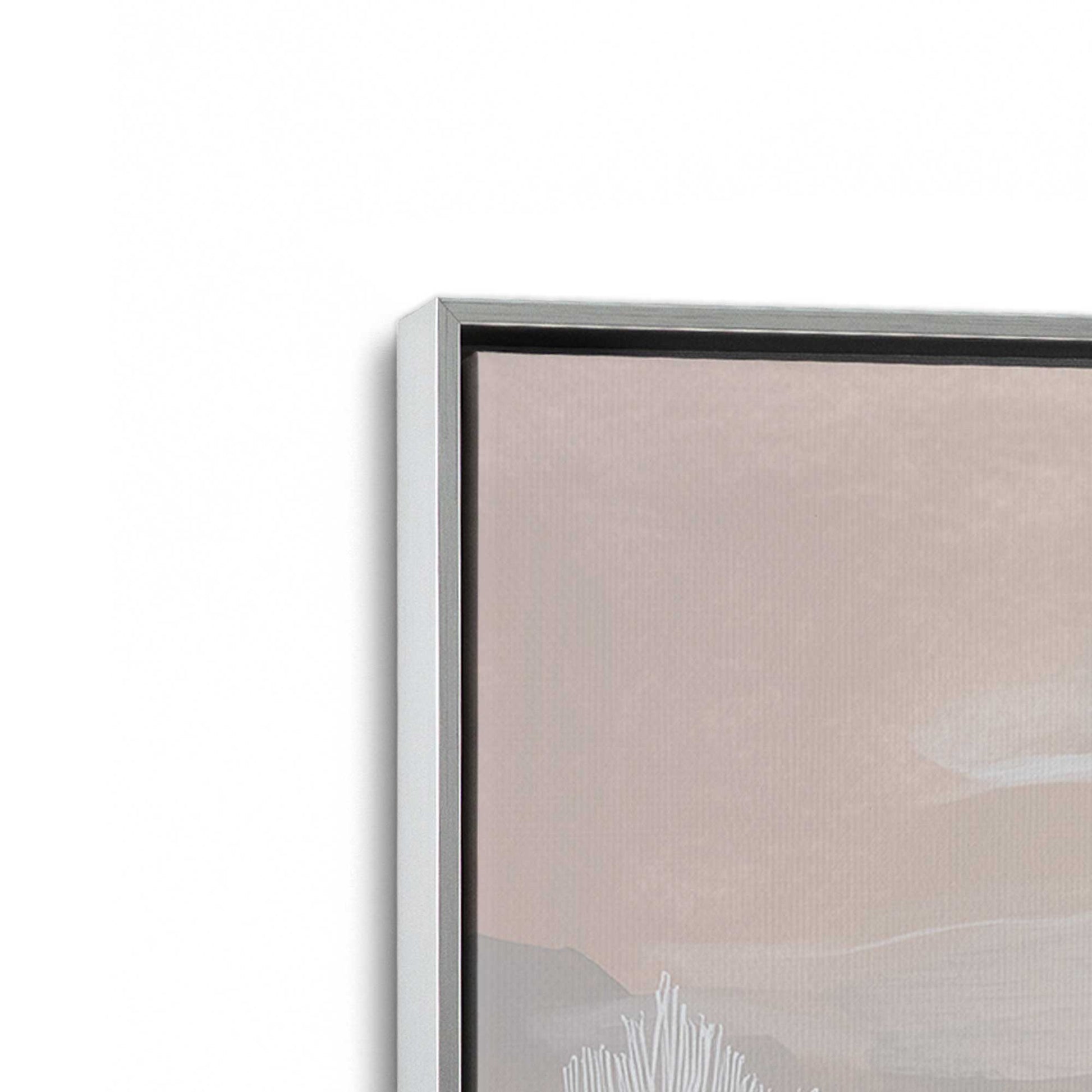 [Color:Polished Chrome], Picture of art in a Polished Chrome frame at an angle