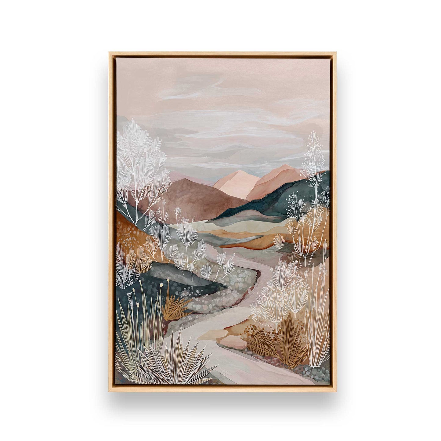 [Color:American Maple], Picture of art in a American Maple frame