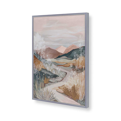 [Color:Polished Chrome], Picture of art in a Polished Chrome frame of the corner