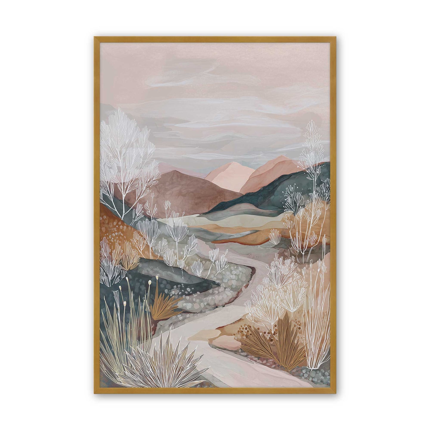 [Color:Polished Gold], Picture of art in a Polished Gold frame