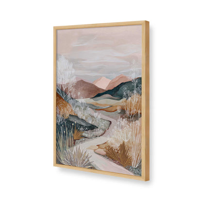 [Color:American Maple], Picture of art in a American Maple frame of the corner